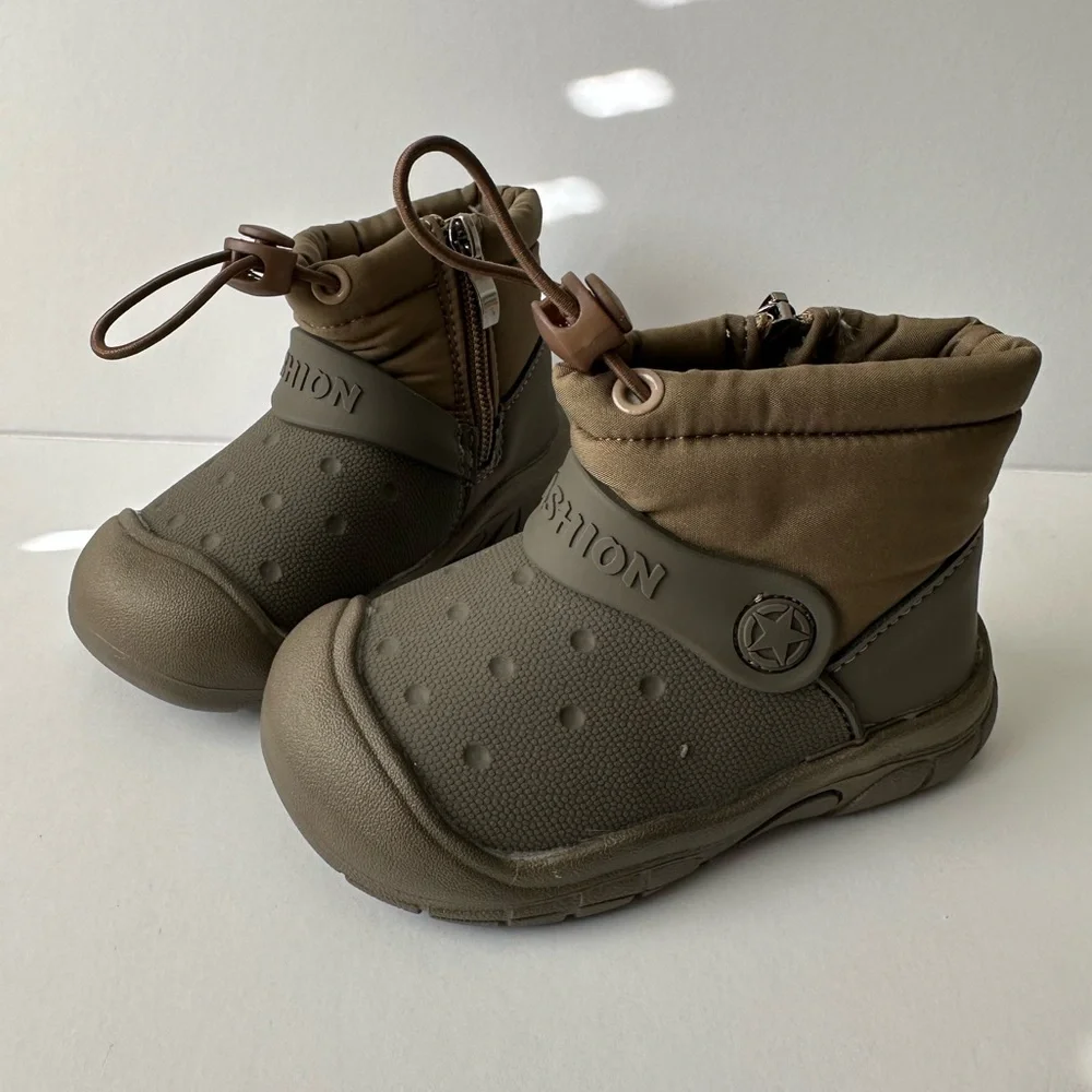 New Kids Waterproof Winter Boots – Faux Fur Lined, Size 14.5 cm